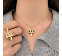 Mushroom Necklace