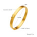 Luxury V-Clasp Bangle -18K Gold Plated